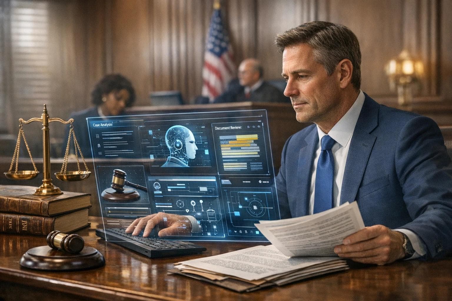 Editorial hero image for Transforming Legal Practice: Practical AI Use Cases in Law