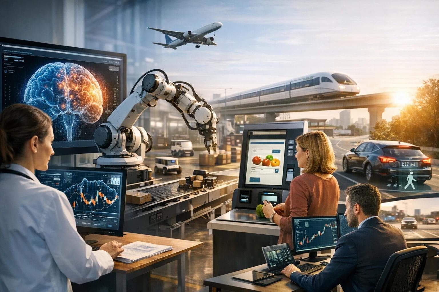 Editorial hero image for How AI Shapes Real Life: Practical Examples Across Industries