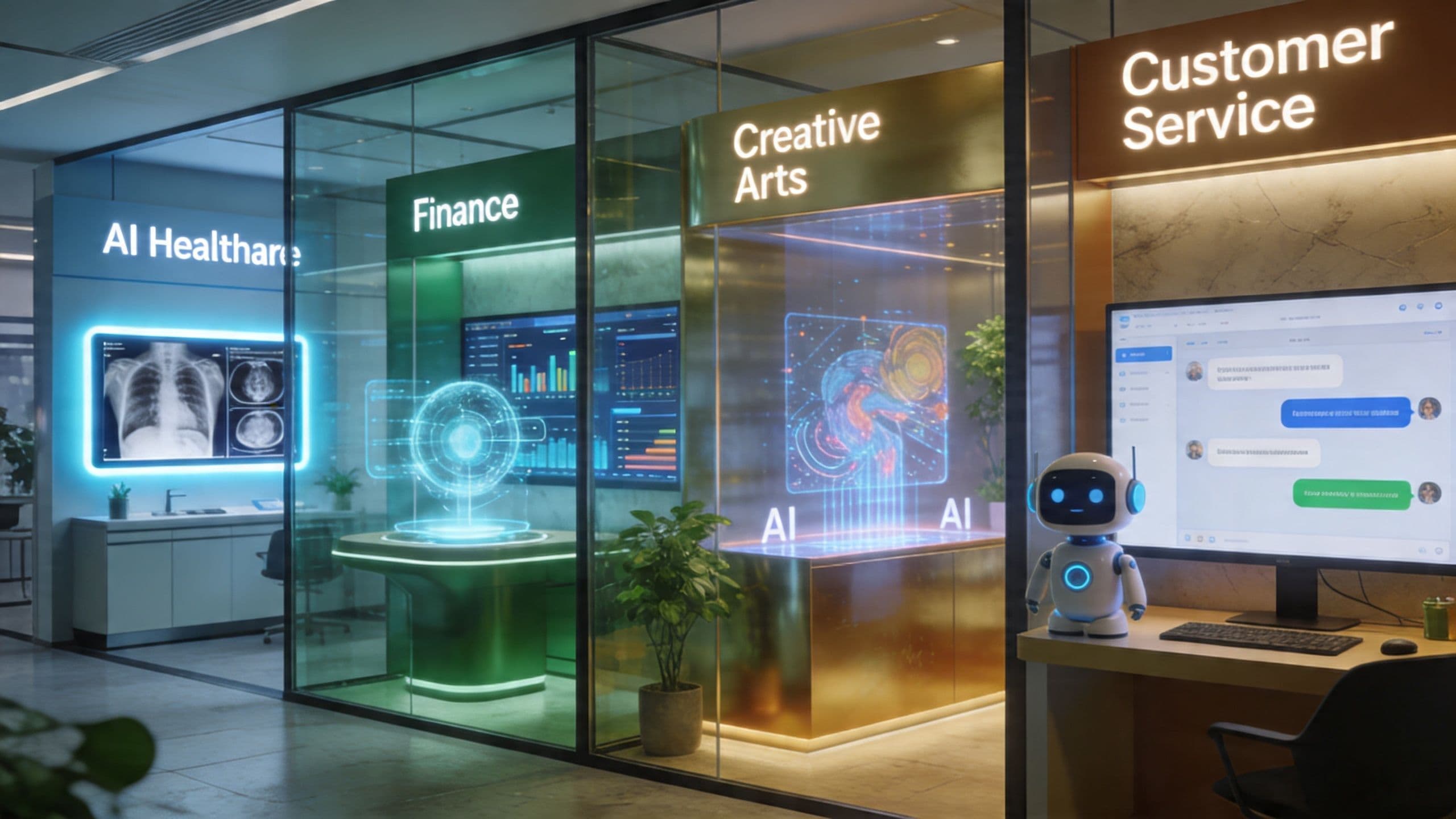 Editorial hero image for Examples of AI in Action: Practical Applications Transforming Industries Today